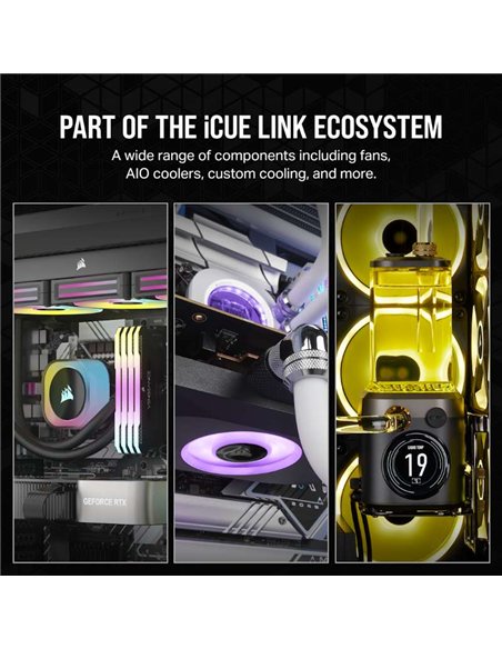 Corsair iCUE LINK RX120 Ventilador 120mm PWM Negro