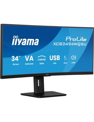 iiyama ProLite XCB3494WQSU-B1 34" LED VA UWQHD 120Hz Monitor Curvo