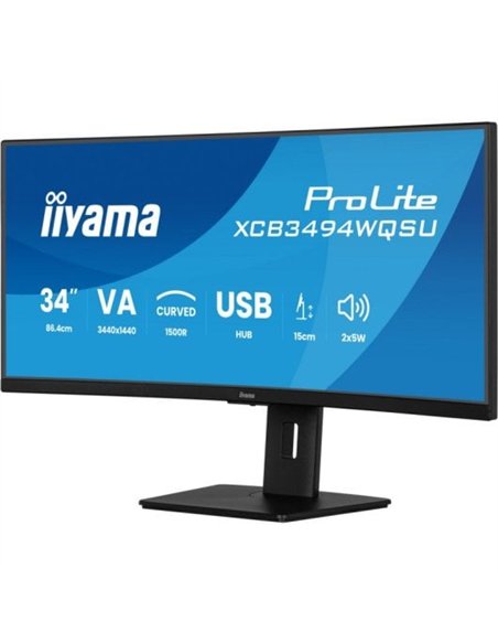 iiyama ProLite XCB3494WQSU-B1 34" LED VA UWQHD 120Hz Monitor Curvo