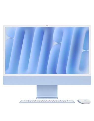 Apple iMac M4 10 Núcleos/ 24GB/ 512GB SSD/ GPU 10 Núcleos/ 24" Retina 4.5K Azul