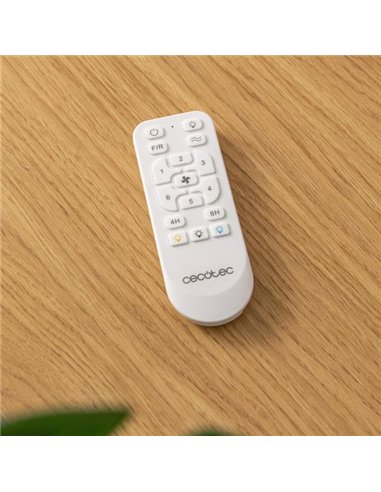 Cecotec EnergySilence Aero 4360 Invisible Sound Ventilador de Techo 35W LED 22W Bluetooth Aspas Retráctiles