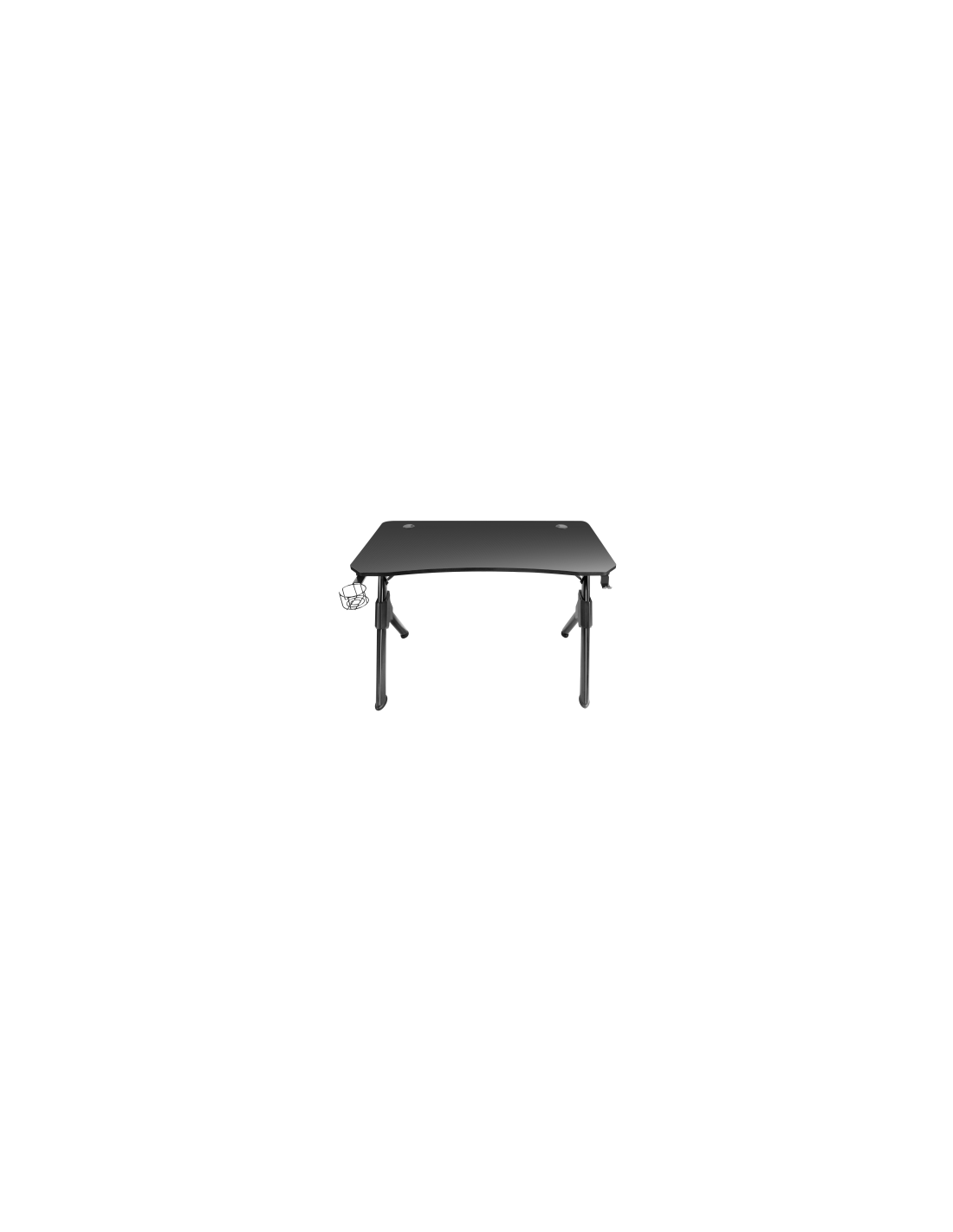Bureau Gaming Mars Gaming MGD-X160 160x60 Cm – Surface Fibre De Carbone, Tapis Souris XXL, Supports Casque/boisson, Gestion Câbles – Noir