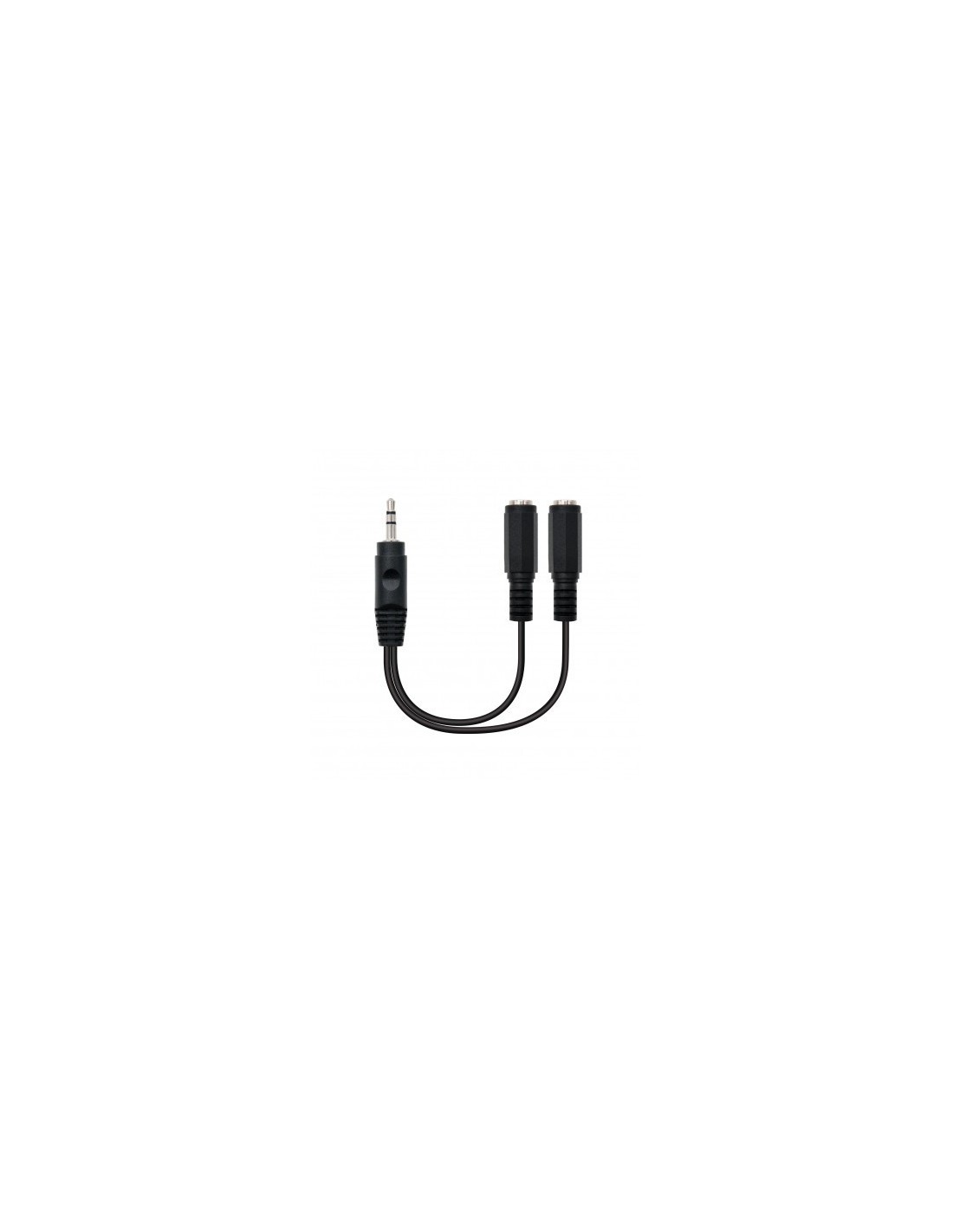 Nanocable cable audio estéreo Jack 3.5/M 2x Hembra 15cm | Online Canarias