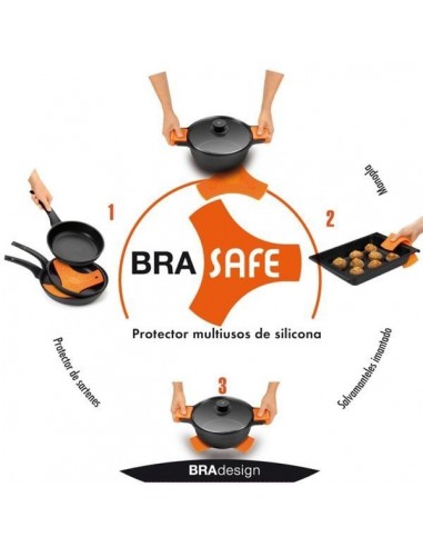 Bra Safe Verde - Silicona Alta Calidad (Salvamanteles Imantado / Manopla / Protector De Sartenes) 
