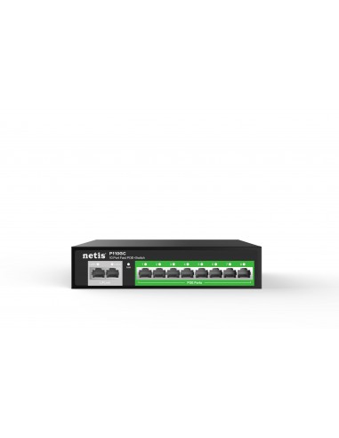 Netis P110GC Switch PoE 802.3af/at 10 puertos Gigabit 8 PoE
