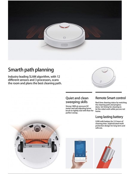 Xiaomi SDJQR02R Vacuum Cleaner Robot Aspirador