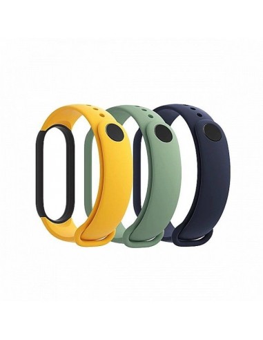 Xiaomi Correa Mi Band 5 Pack 3 Azul Amarillo Verde