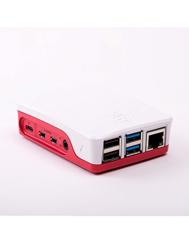 Raspberry Carcasa Blanca/Roja Pi 4