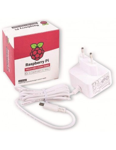 Raspberry Pi 4  5V 3A 15W Blanca Fuente
