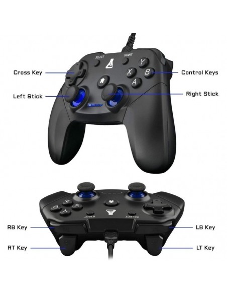 The G-Lab K-Pad Thorium Mando con Vibración para PC/PS3