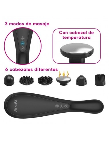 Woxter Fit Care Masajeador Eléctrico con Control de Temperatura Negro