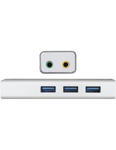 Approx Adaptador USB Sound Card + USB 3.0 HUB
