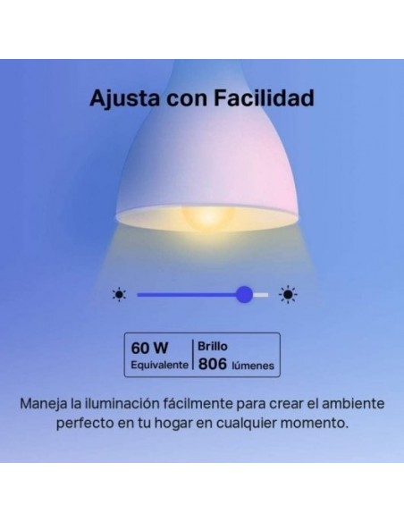 TP-Link Tapo L530E Bombilla de Luz Wi-Fi Inteligente Multicolor E27 Pack 2 Unidades