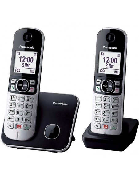 Panasonic KX-TG6852SPB Dúo Teléfono Inalámbrico Negro