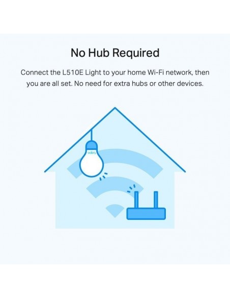 TP-Link Tapo L510E Bombilla Inteligente LED Smart Wi-Fi Regulable Pack 2 Unidades