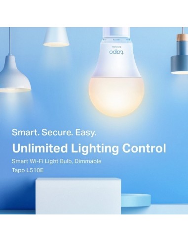 TP-Link Tapo L510E Bombilla Inteligente LED Smart Wi-Fi Regulable Pack 2 Unidades