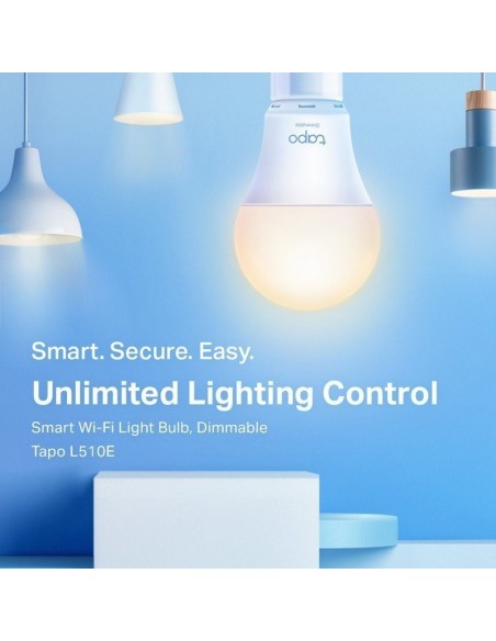 TP-Link Tapo L510E Bombilla Inteligente LED Smart Wi-Fi Regulable Pack 2 Unidades