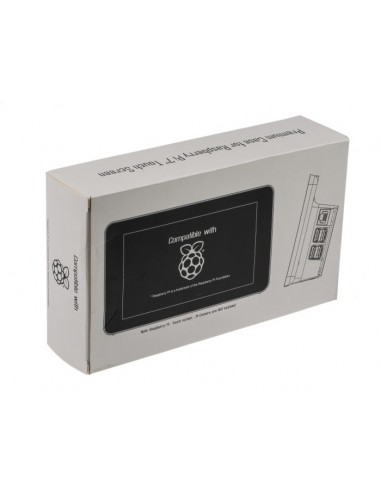 Raspberry Pi Kit de pantalla táctil LCD 7" + Carcasa Negra
