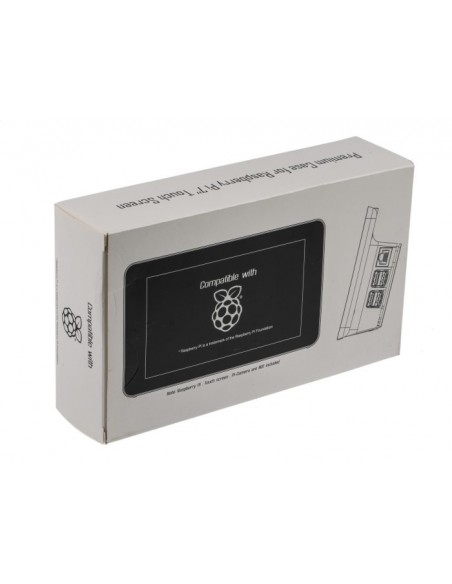 Raspberry Pi Kit de pantalla táctil LCD 7" + Carcasa Negra
