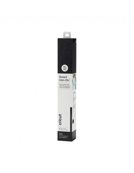 Cricut Smart Iron-on Vinilo Termoadhesivo Purpurina Negra 33 x 91cm