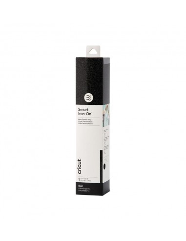 Cricut Smart Iron-on Vinilo Termoadhesivo Purpurina Negra 33 x 273cm