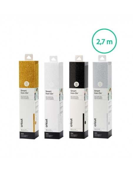 Cricut Smart Iron-on Vinilo Termoadhesivo Purpurina Dorado 33 x 273cm