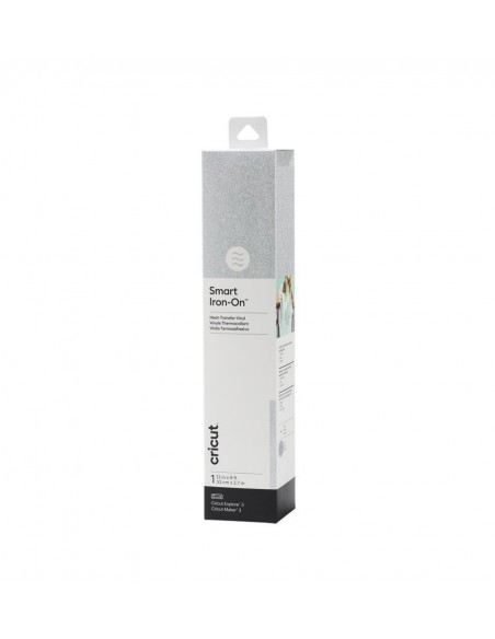 Cricut Smart Iron-on Vinilo Termoadhesivo Purpurina Plata 33 x 273cm