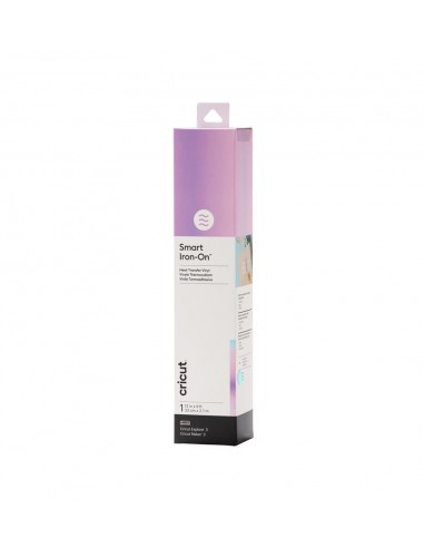 Cricut Smart Iron-on Vinilo Termoadhesivo Holográfico TransBlue 33 x 273cm
