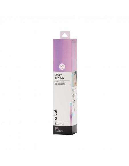 Cricut Smart Iron-on Vinilo Termoadhesivo Holográfico TransBlue 33 x 273cm