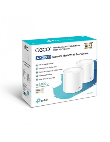 TP-Link Deco X60 Sistema WiFi 6 Mesh AX3000 Pack x2