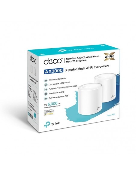 TP-Link Deco X60 Sistema WiFi 6 Mesh AX3000 Pack x2
