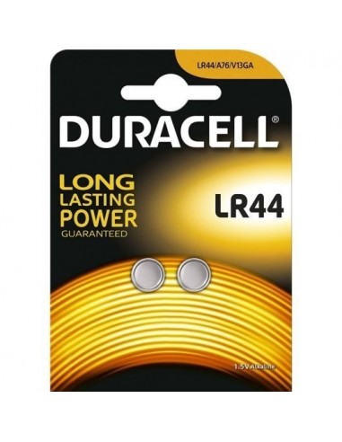 Duracell LR44 2 Pilas de Botón 1.5V