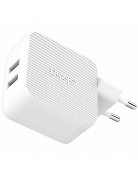 Belkin Playa Dual USB-A Cargador de Pared 24W Blanco
