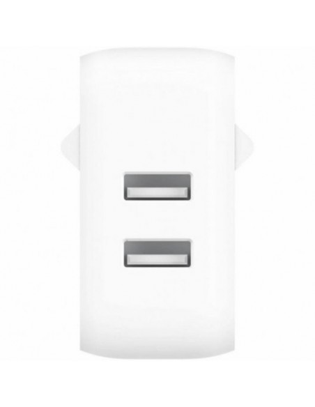 Belkin Playa Dual USB-A Cargador de Pared 24W Blanco