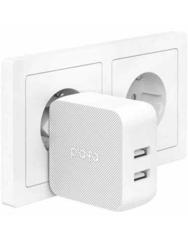 Belkin Playa Dual USB-A Cargador de Pared 24W Blanco