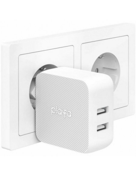 Belkin Playa Dual USB-A Cargador de Pared 24W Blanco