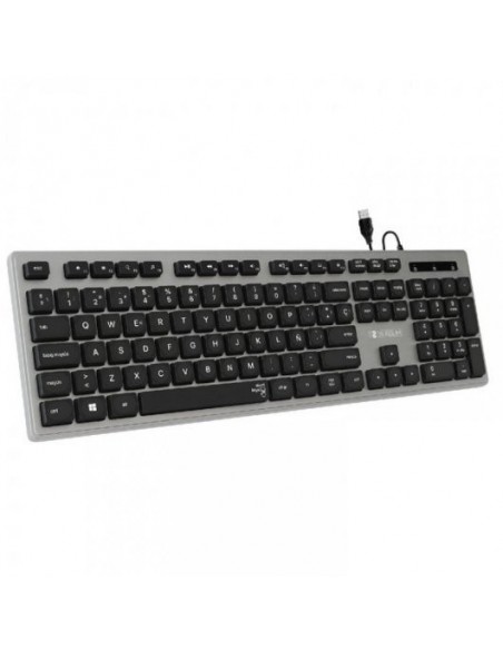 Subblim Ergo Silent Flat Teclado USB Negro/Gris