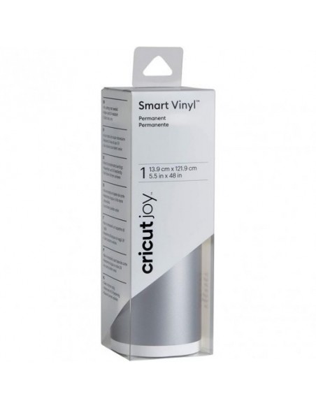 Cricut Joy Vinilo Adhesivo Permanente 13.9 x 121.9 cm Plata