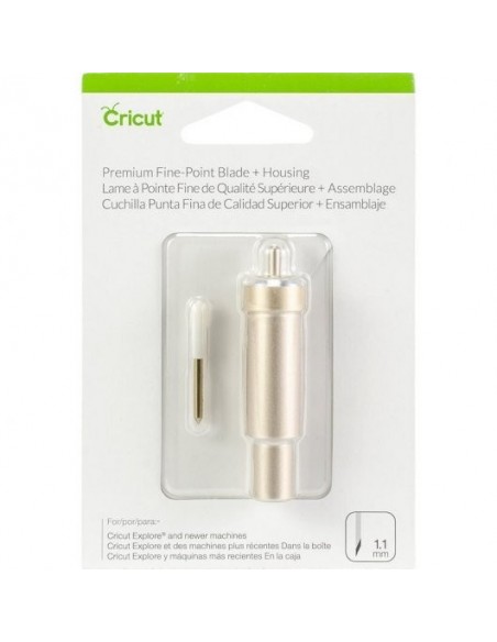 Cricut Kit Cuchilla de Punta Fina Premium + Adaptador Portacuchillas