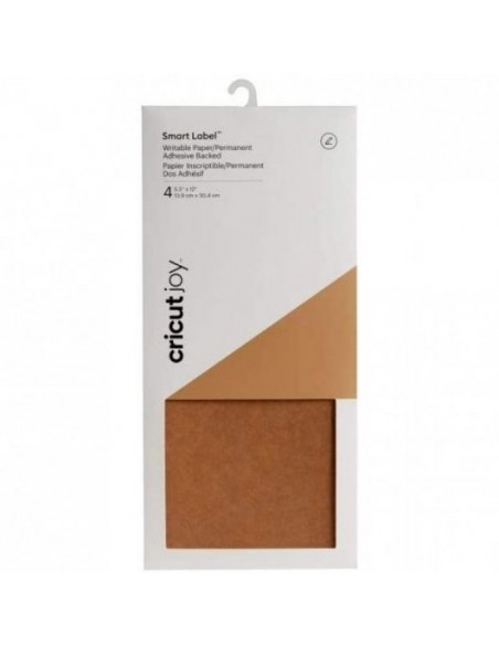 Cricut Joy Label Vinilo de Papel Kraft Escribible 13.9 x 30.4 cm