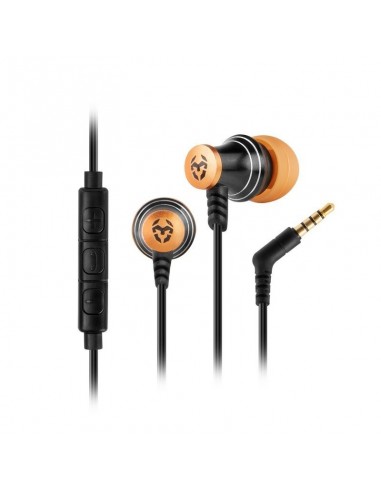 Krom Kinear Auriculares Gaming Intrauditivos Negro/Naranja