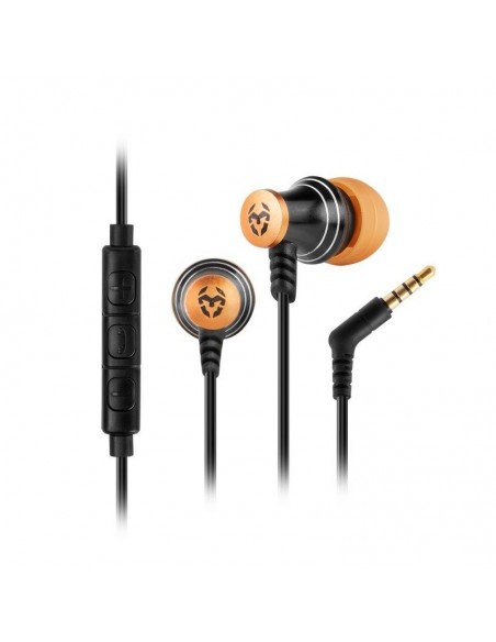 Krom Kinear Auriculares Gaming Intrauditivos Negro/Naranja