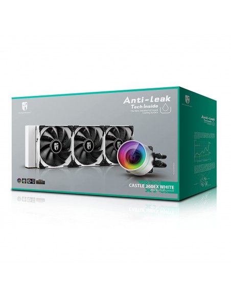 DeepCool Castle 360EX Blanca Refrigeración Líquida RGB
