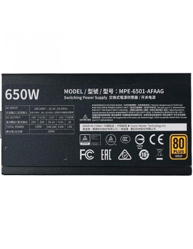 Cooler Master MWE Gold 650 V2 650W 80 Plus Gold Modular