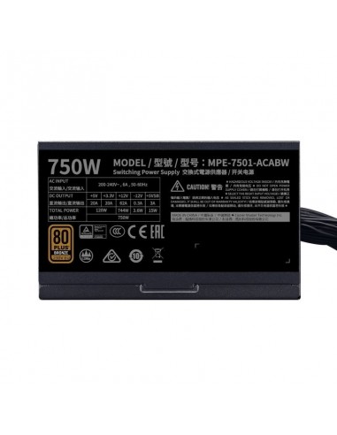 Cooler Master MWE 750 Bronze V2 750W 80 Plus Bronze