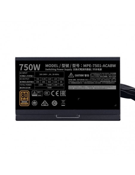 Cooler Master MWE 750 Bronze V2 750W 80 Plus Bronze