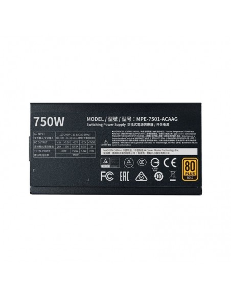 Cooler Master MWE Gold 750 V2 750W 80 Plus Gold Modular