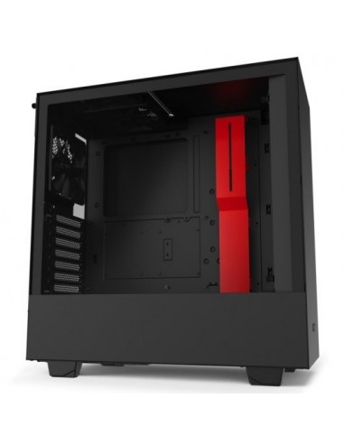 NZXT H510 Caja Cristal Templado USB 3.1 Negro/Rojo Mate