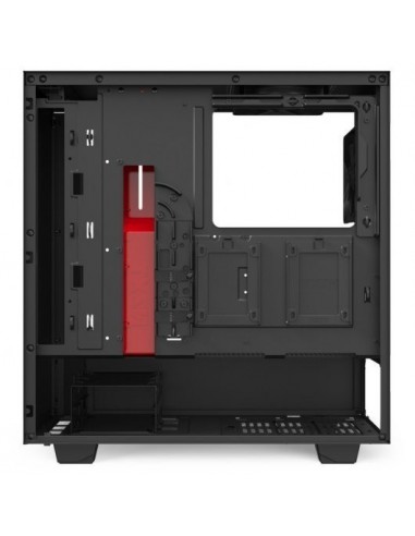 NZXT H510 Caja Cristal Templado USB 3.1 Negro/Rojo Mate