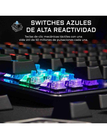 The G-Lab Keyz Carbon V3/Sp Teclado Mecánico Gaming